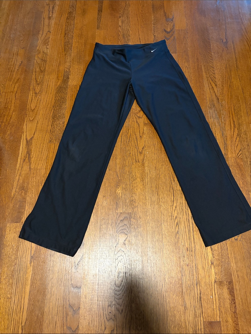 Nike Black womens Wide-Leg dry fit pants